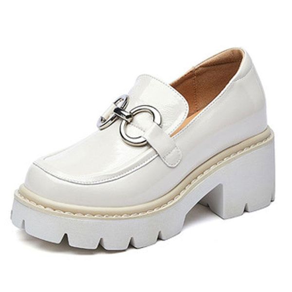 dress shoes 2021 spring women british style thick-soled block college casual loafers genuine leather fashion female, Black
dress shoes 2021 spring women british style thick-soled block college casual loafers genuine leather fashion female, Black