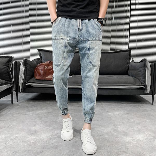 2021 summer brem of fine korean men thin fitting denihare pants all games streetwear casual jean corridors for men's clothes 34 vzhv, Blue
2021 summer brem of fine korean men thin fitting denihare pants all games streetwear casual jean corridors for men's clothes 34 vzhv, Blue