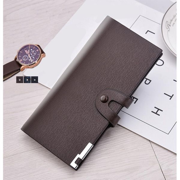 wallets buckle wallet men's japanese and korean version of long casual clutch bag trendy fashion multi-card student, Red;black 
wallets buckle wallet men's japanese and korean version of long casual clutch bag trendy fashion multi-card student, Red;black