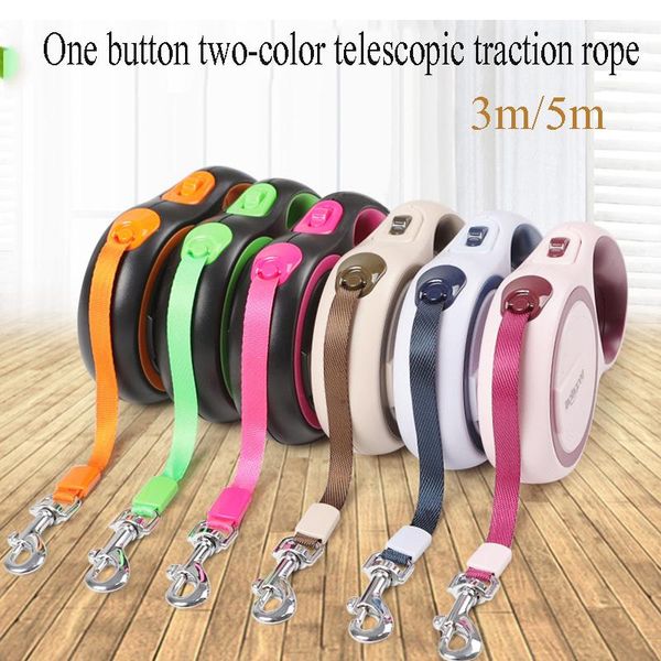 retractable dog leash 3m/5m automatic flexible dog leash pet dogs cat traction rope polyester fiber walking for small dogs
retractable dog leash 3m/5m automatic flexible dog leash pet dogs cat traction rope polyester fiber walking for small dogs