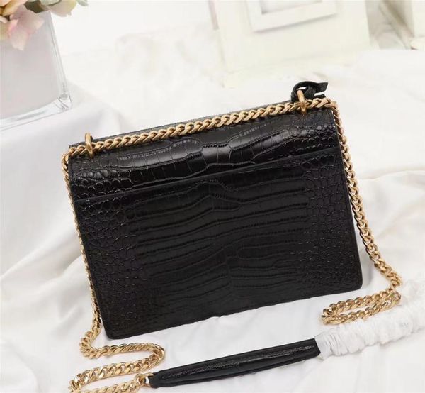 evening bags luxury brand women leather handbags genuine chain shoulder messenger