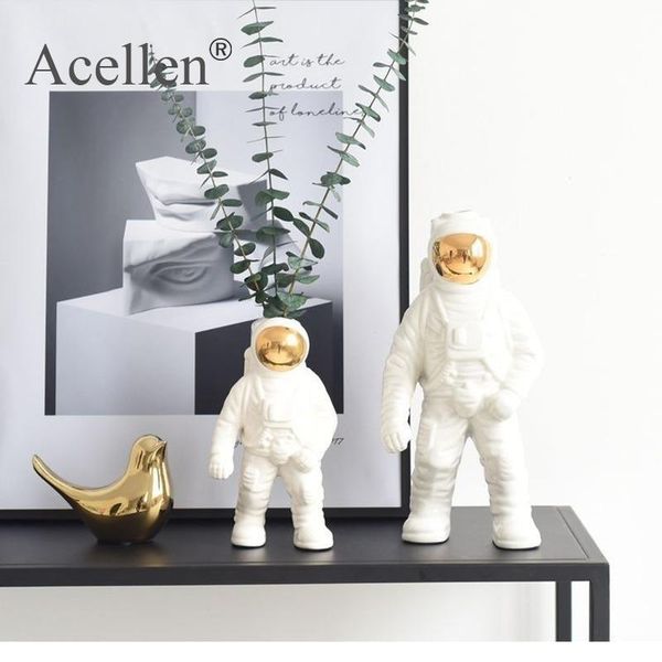 vases nordic astronaut porcelain figurines ceramic vase home decor modern tablespace man sculpture decoration accessories 
vases nordic astronaut porcelain figurines ceramic vase home decor modern tablespace man sculpture decoration accessories