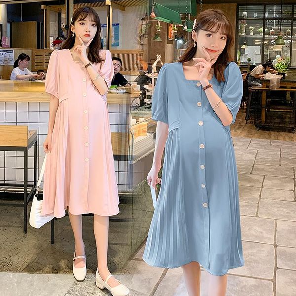 maternity dresses 8247# summer korean fashion dress elegant a line slim ties waist pleated loose clothes for pregnant women pregnancy, White
maternity dresses 8247# summer korean fashion dress elegant a line slim ties waist pleated loose clothes for pregnant women pregnancy, White