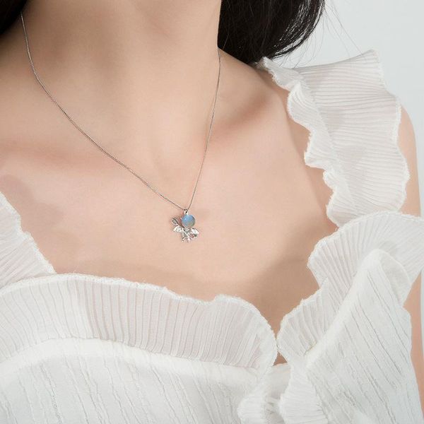 pendant necklaces natural moonstone little devil necklace for women aesthetic s925 silvering neck chain choker jewelry initial charm gift, Silver
pendant necklaces natural moonstone little devil necklace for women aesthetic s925 silvering neck chain choker jewelry initial charm gift, Silver