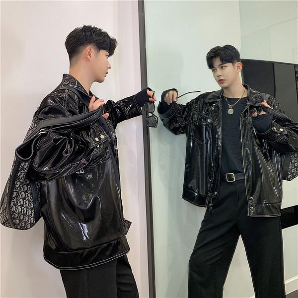 men's fur & faux men streetwear hip hop punk gothic pu leather jackets jacket coat male vintage fashion cool outerwear, Black
men's fur & faux men streetwear hip hop punk gothic pu leather jackets jacket coat male vintage fashion cool outerwear, Black