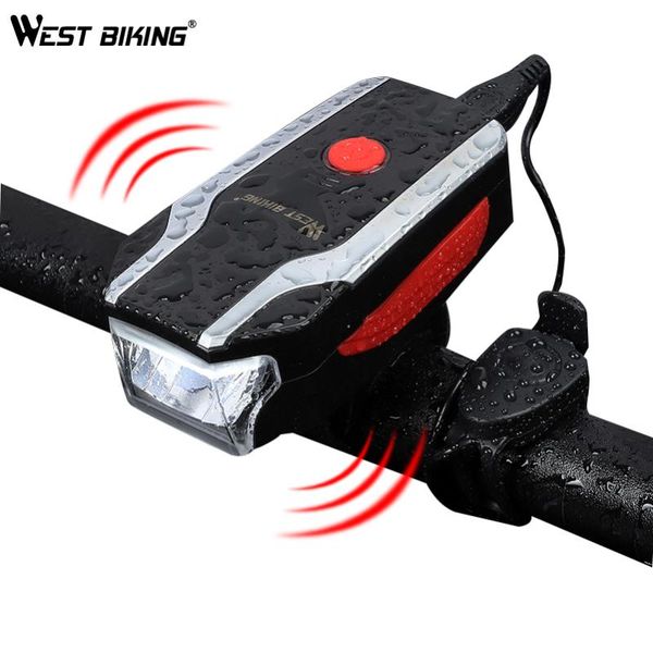 bike horns west biking 120 db bicycle bell usb rechargeable horn light cycling bright flash headlight electric anti-theft speaker
bike horns west biking 120 db bicycle bell usb rechargeable horn light cycling bright flash headlight electric anti-theft speaker
