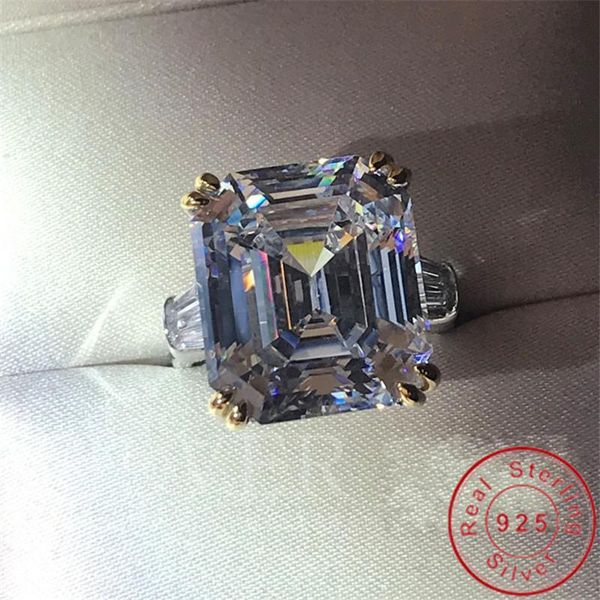 wedding rings choucong genuine 925 sterling silver for women emerad cut 12ct sona diamon cz engagement band ring luxury jewelry, Slivery;golden
wedding rings choucong genuine 925 sterling silver for women emerad cut 12ct sona diamon cz engagement band ring luxury jewelry, Slivery;golden