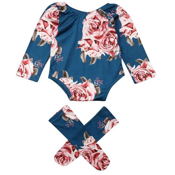 rompers pudcoco born baby long sleeve romper large floral print bodysuit+girl warm leg socks 2pcs outfit 0-24m, Blue
rompers pudcoco born baby long sleeve romper large floral print bodysuit+girl warm leg socks 2pcs outfit 0-24m, Blue