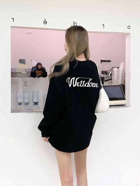 tested we11done long sleeve t-shirt women's summer weldone sweater loose couple sunscreen thin tide, Black
tested we11done long sleeve t-shirt women's summer weldone sweater loose couple sunscreen thin tide, Black