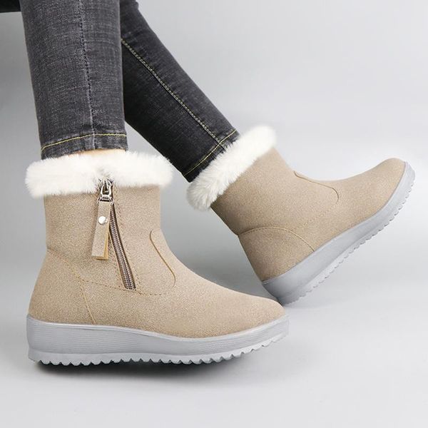 boots winter snow women waterproof platform ankle sneakers zipper comfortable ladies, Black
boots winter snow women waterproof platform ankle sneakers zipper comfortable ladies, Black