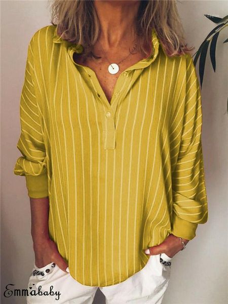 autumn women fashion loose long sleeve v-neck shirts ladies striped pattern casual blouse plus size women's blouses &, White
autumn women fashion loose long sleeve v-neck shirts ladies striped pattern casual blouse plus size women's blouses &, White