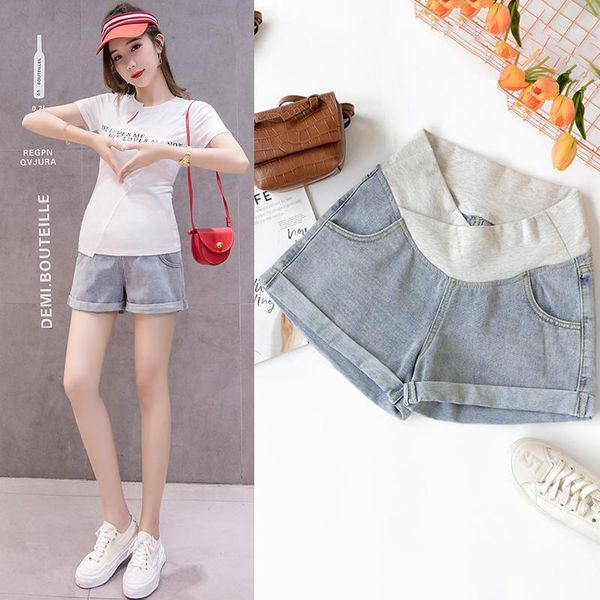 maternity bottoms 2021 pregnant women's shorts summer wear low-waisted denim spring loose pants for women clothe1, White
maternity bottoms 2021 pregnant women's shorts summer wear low-waisted denim spring loose pants for women clothe1, White