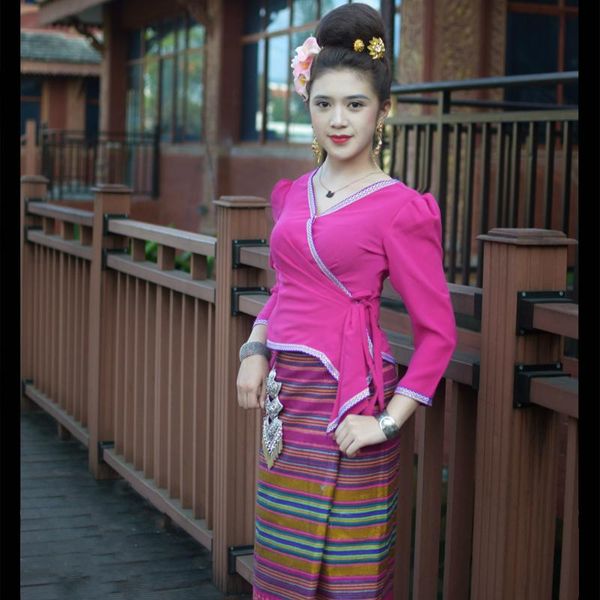 ethnic clothing thailand traditional for women dress fashion summer breathable thin slim rose red phasin skirt thai costume
ethnic clothing thailand traditional for women dress fashion summer breathable thin slim rose red phasin skirt thai costume
