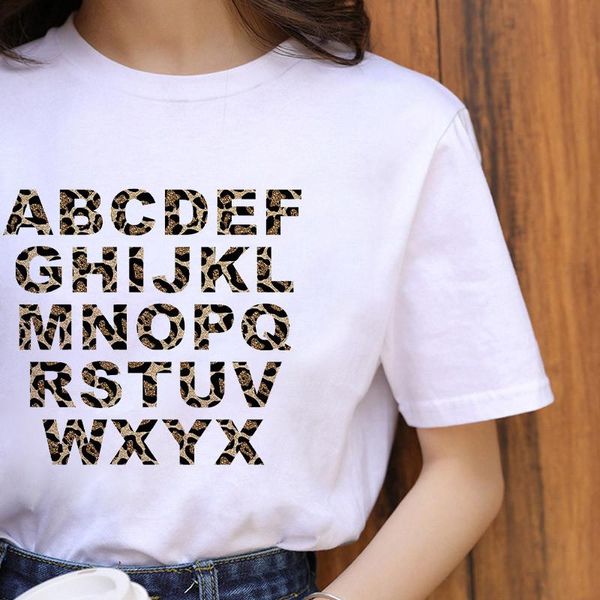 women's t-shirt fashion leopard graphic printed letter women tshirt 2021 short sleeve hipster t shirt summer femme mujer, White
women's t-shirt fashion leopard graphic printed letter women tshirt 2021 short sleeve hipster t shirt summer femme mujer, White