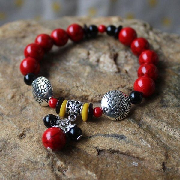 beaded, strands bohemian vintage women bracelet beaded adjustable tibetan silver red stone handmade boho jewelry, Black
beaded, strands bohemian vintage women bracelet beaded adjustable tibetan silver red stone handmade boho jewelry, Black