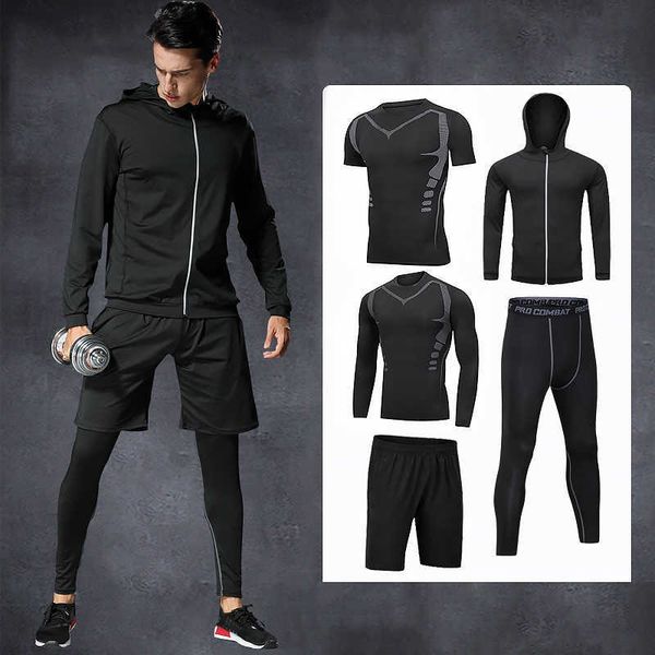 5pcs / sets men's sportswear man rashguard suit male kit mma compression men's clothing long sleeve t shirt + workout leggings 211, Gray
5pcs / sets men's sportswear man rashguard suit male kit mma compression men's clothing long sleeve t shirt + workout leggings 211, Gray