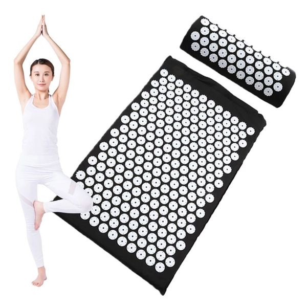 massager cushion yoga mat acupressure relieve stress back body pain spike acupuncture
massager cushion yoga mat acupressure relieve stress back body pain spike acupuncture