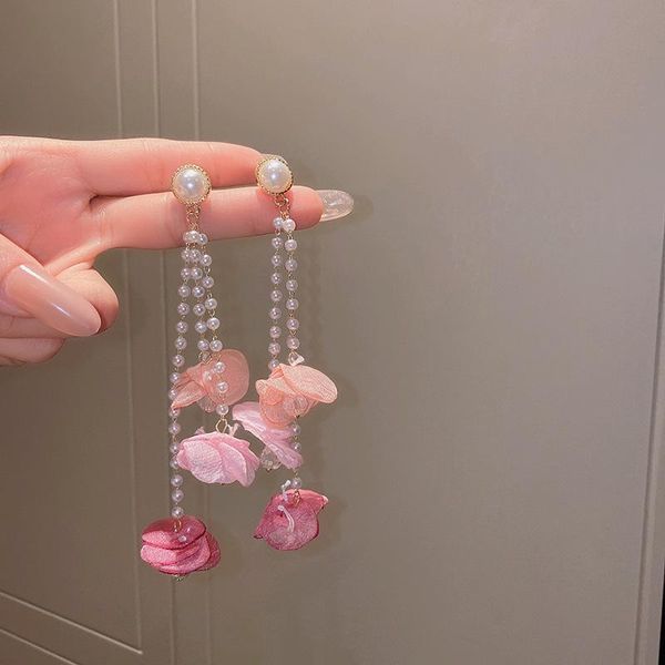 dangle & chandelier 2021 fashion sweet hyperbole style fresh flowers modelling drop earrings long tassels fine pearl elegant women, Silver
dangle & chandelier 2021 fashion sweet hyperbole style fresh flowers modelling drop earrings long tassels fine pearl elegant women, Silver