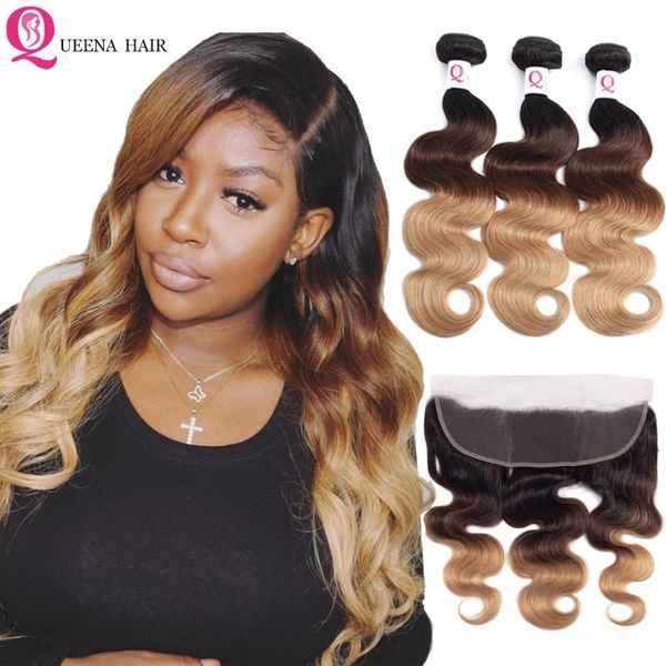 human hair bulks body wave bundles with frontal closure 1b/4/27 ombre raw 3 4, Black
human hair bulks body wave bundles with frontal closure 1b/4/27 ombre raw 3 4, Black