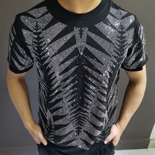 men's t-shirts trend summer designer clothing silver diamond t-shirt round neck tshirt for men short sleeve llaq, White;black
men's t-shirts trend summer designer clothing silver diamond t-shirt round neck tshirt for men short sleeve llaq, White;black