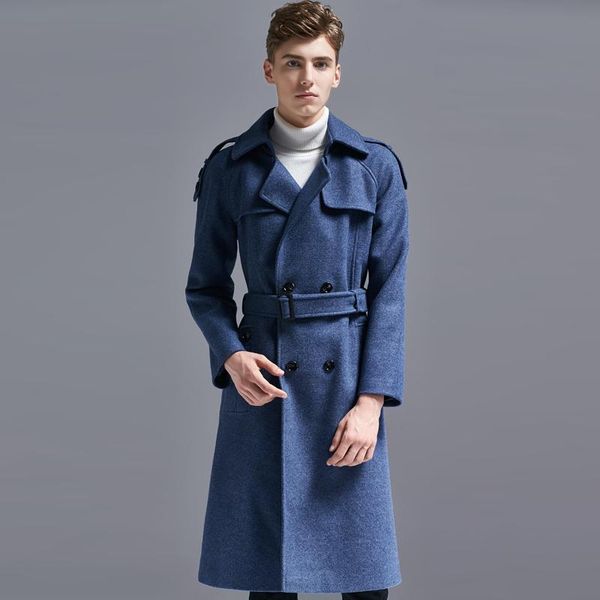 men's wool & blends minglu mens trench luxury autumn winter double breasted jackets and coats plus size 6xl long style slim fit male, Black
men's wool & blends minglu mens trench luxury autumn winter double breasted jackets and coats plus size 6xl long style slim fit male, Black