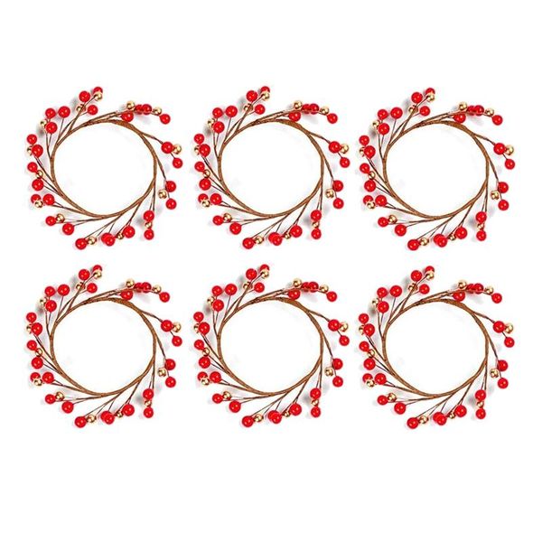 candle holders 6pcs rings for pillars,red and gold, small wreaths christmas,rustic wedding centerpiece or table decoration
candle holders 6pcs rings for pillars,red and gold, small wreaths christmas,rustic wedding centerpiece or table decoration
