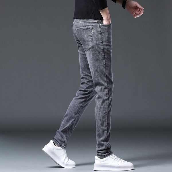 autumn and winter new brand jeans casual elastic slim straight korean fashion men's pants, Black
autumn and winter new brand jeans casual elastic slim straight korean fashion men's pants, Black