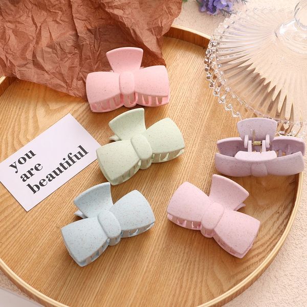 korean solid frosted acrylic hair claw female bowknot candy color hairpin small clamps girl hair accessories, Golden;silver
korean solid frosted acrylic hair claw female bowknot candy color hairpin small clamps girl hair accessories, Golden;silver