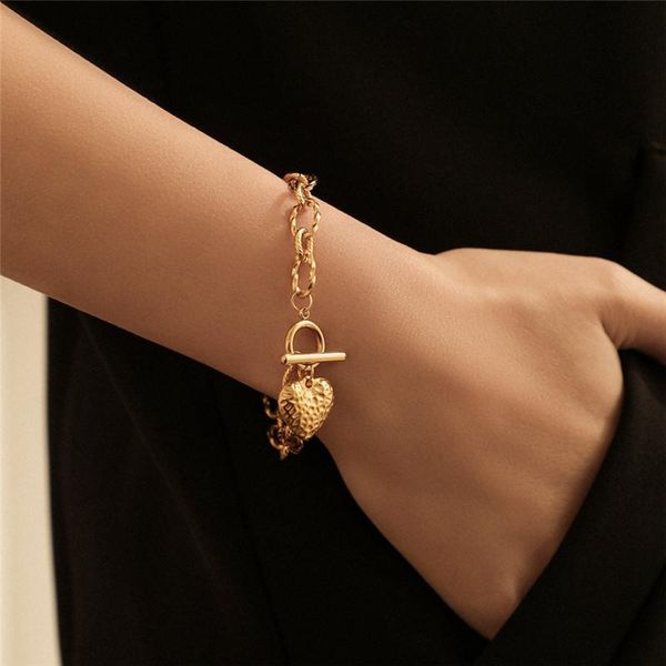 link, chain stainless steel butterfly 1pcs fashion charms bracelet for women heart shape letter gold charm jewelry gift, Black
link, chain stainless steel butterfly 1pcs fashion charms bracelet for women heart shape letter gold charm jewelry gift, Black