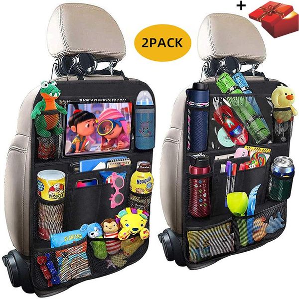 car organizer 2pcs universal seat back multi-pocket storage bag with touch screen automobiles interior accessory stowing tidying
car organizer 2pcs universal seat back multi-pocket storage bag with touch screen automobiles interior accessory stowing tidying