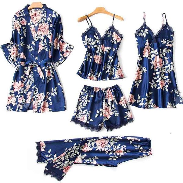 women's sleepwear print flower women satin pajamas set v-neck lace pyjamas kimono robe gown casual loose nightwear home cloth, Black;red
women's sleepwear print flower women satin pajamas set v-neck lace pyjamas kimono robe gown casual loose nightwear home cloth, Black;red