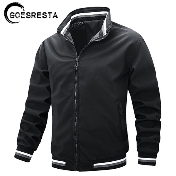 brand spring collar jacket men coat windproof waterproof autumn coats fashion casual 's jackets 211217, Black;brown
brand spring collar jacket men coat windproof waterproof autumn coats fashion casual 's jackets 211217, Black;brown