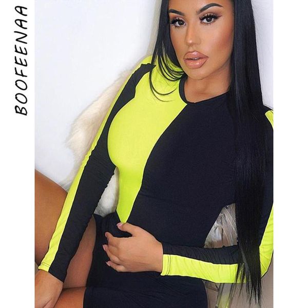women's jumpsuits & rompers boofeenaa neon color block long sleeve bodysuit women clothes 2021 autumn streetwear orange green bodies, Black;white
women's jumpsuits & rompers boofeenaa neon color block long sleeve bodysuit women clothes 2021 autumn streetwear orange green bodies, Black;white