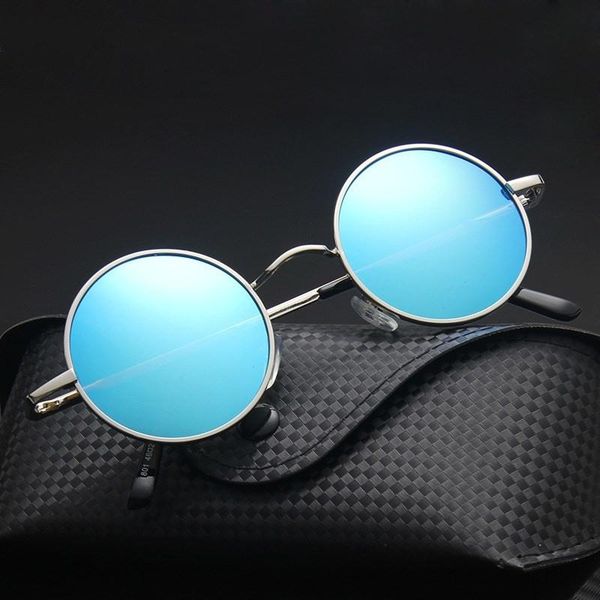 sunglasses fashion classic vintage polarized men anti-reflective mirror metal round glasses women sun uv400, White;black
sunglasses fashion classic vintage polarized men anti-reflective mirror metal round glasses women sun uv400, White;black