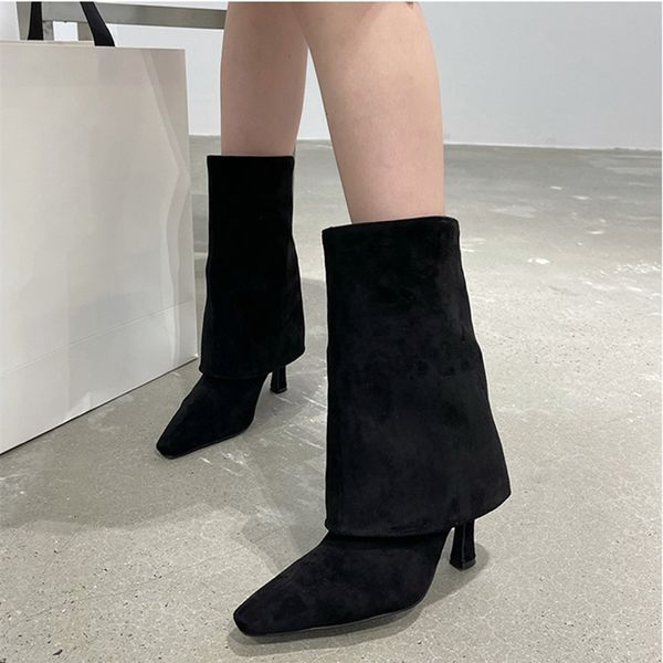 dress shoes botas curtas de camurça falsa femininas, calçados salto alto sem cadarço na moda outono e inverno com meia-panturrilha, chelsea,, Black
dress shoes botas curtas de camurça falsa femininas, calçados salto alto sem cadarço na moda outono e inverno com meia-panturrilha, chelsea,, Black
