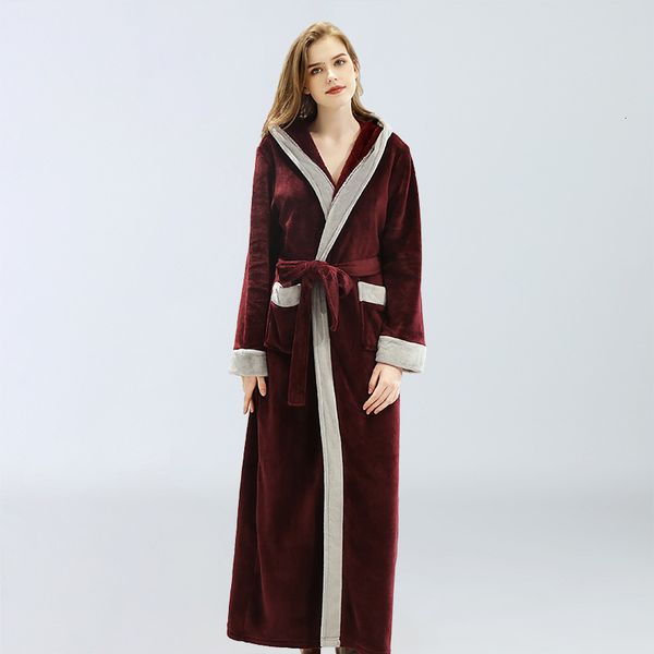 2021 new plus female size autumn long robe solid pockets flannel women's nightgown v-low with soft ladies'bed linen ja2f, White
2021 new plus female size autumn long robe solid pockets flannel women's nightgown v-low with soft ladies'bed linen ja2f, White