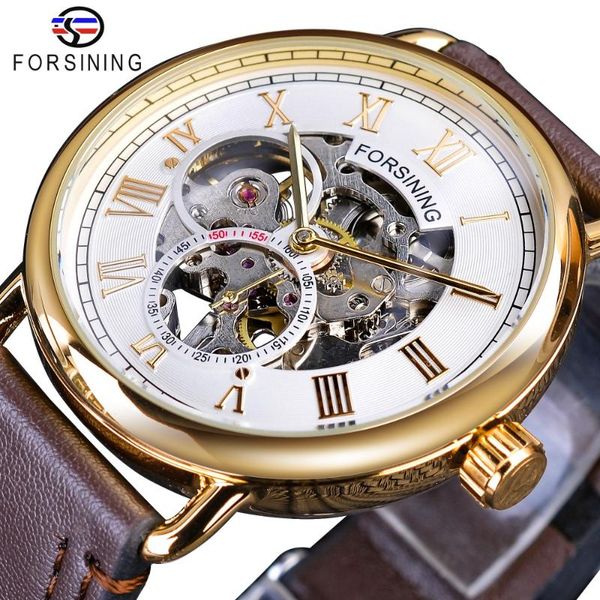 wristwatches forsining fashion golden case white dial small seconds display design skeleton mechanical waterproof heren horloge, Slivery;brown
wristwatches forsining fashion golden case white dial small seconds display design skeleton mechanical waterproof heren horloge, Slivery;brown