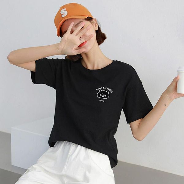 women's t-shirt i' fat but cute meow cat print cotton casual funny shirt for lover graphic tees summer hipster tumblr, White
women's t-shirt i' fat but cute meow cat print cotton casual funny shirt for lover graphic tees summer hipster tumblr, White