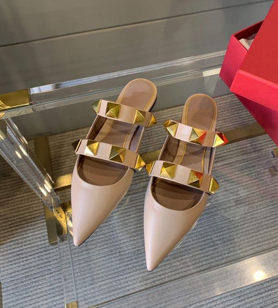 2021 fashion female designer pointed high heels lace-up rivet dress shoes dress sandals casual flat slippers vt19, Black
2021 fashion female designer pointed high heels lace-up rivet dress shoes dress sandals casual flat slippers vt19, Black