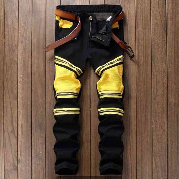 jeans male brand neue ankunft marke desgin zipper decorative stitching mode slim fit stretch ripped denim, Blue
jeans male brand neue ankunft marke desgin zipper decorative stitching mode slim fit stretch ripped denim, Blue