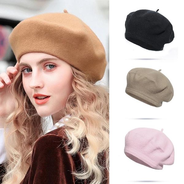 berets autumn winter women beret hat wool blended knitted cashmere french artist female painter girls beanies walking cap, Blue;gray
berets autumn winter women beret hat wool blended knitted cashmere french artist female painter girls beanies walking cap, Blue;gray