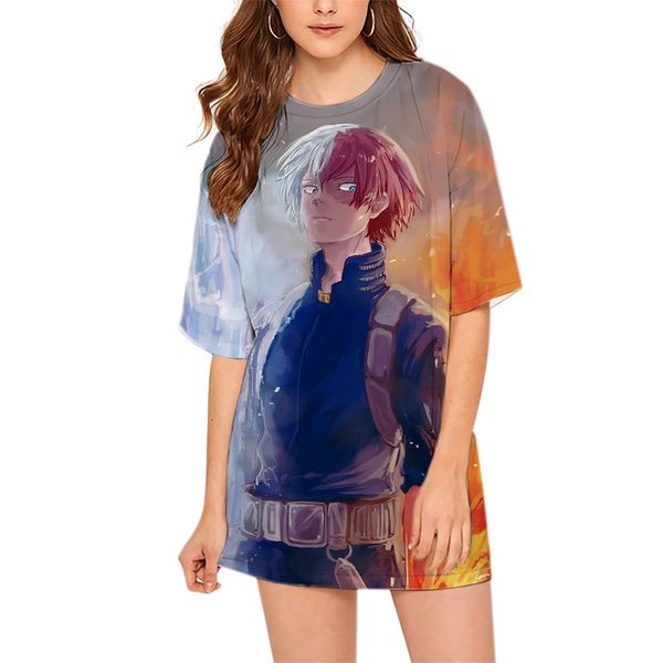 cloocl my hero academia todoroki s women tee printed lady clothes loose short sleeve teens leisure outfits, White
cloocl my hero academia todoroki s women tee printed lady clothes loose short sleeve teens leisure outfits, White
