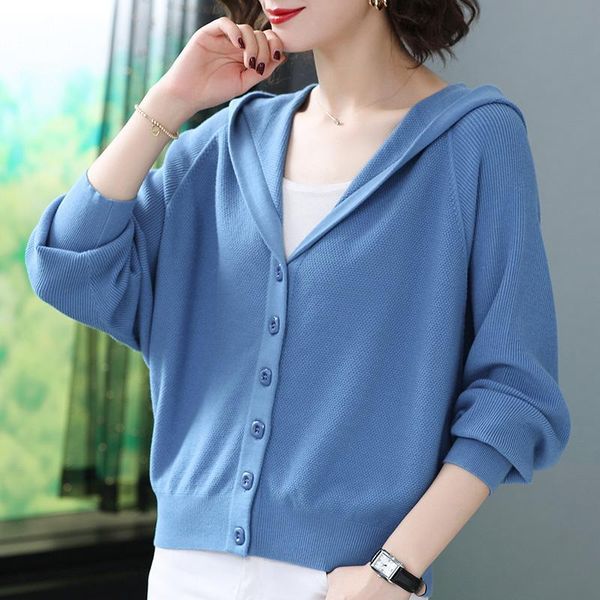 women's knits & tees 2021 women autumn casual hooded sweater cardigan ladies loose long sleeve solid color outwear female knitted jumpe, White
women's knits & tees 2021 women autumn casual hooded sweater cardigan ladies loose long sleeve solid color outwear female knitted jumpe, White