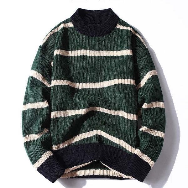 men's sweaters 2021 fashion brand pullover o-neck regular micro-elastic comfortable striped winter korean casual wear, White;black
men's sweaters 2021 fashion brand pullover o-neck regular micro-elastic comfortable striped winter korean casual wear, White;black