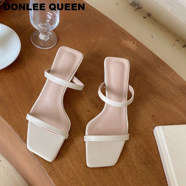square heels slippers women med heel slides slip on flip flops narrow band sandal elegant ladies slipper sandalias mujer size 41, Black
square heels slippers women med heel slides slip on flip flops narrow band sandal elegant ladies slipper sandalias mujer size 41, Black