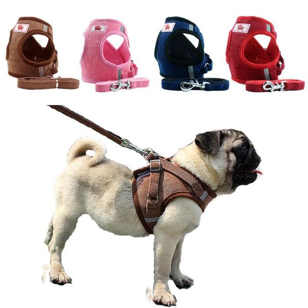 dog collars & leashes pet cat harness with leash adjustable vest walking supplies soft breathable collar puppy for small medidum large dogs
dog collars & leashes pet cat harness with leash adjustable vest walking supplies soft breathable collar puppy for small medidum large dogs