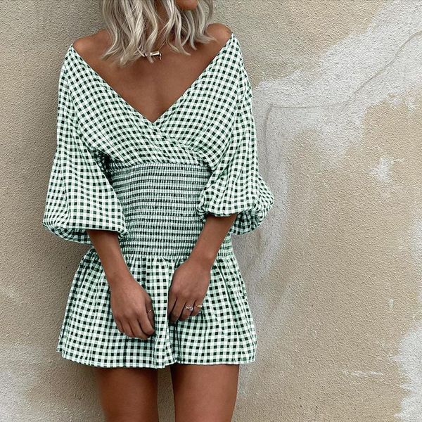 party dresses ardm v plaid fall vintage mini dress women 2021 elegant lantern sleeve ruffle high waist elastic vestidos, White;black
party dresses ardm v plaid fall vintage mini dress women 2021 elegant lantern sleeve ruffle high waist elastic vestidos, White;black