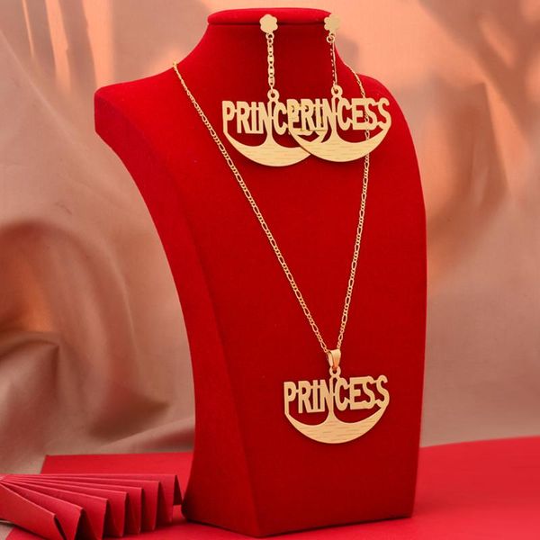 earrings & necklace dubai gold color letter pringces jewelry sets for women african wedding pendant jewellery set engagement gifts, Silver
earrings & necklace dubai gold color letter pringces jewelry sets for women african wedding pendant jewellery set engagement gifts, Silver