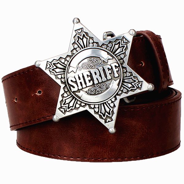 2021 new fashion men belts metal buckle retro hexagram sheriff bae bold hip hop street dance belt exaggerated shape 0r4q, Black;brown
2021 new fashion men belts metal buckle retro hexagram sheriff bae bold hip hop street dance belt exaggerated shape 0r4q, Black;brown