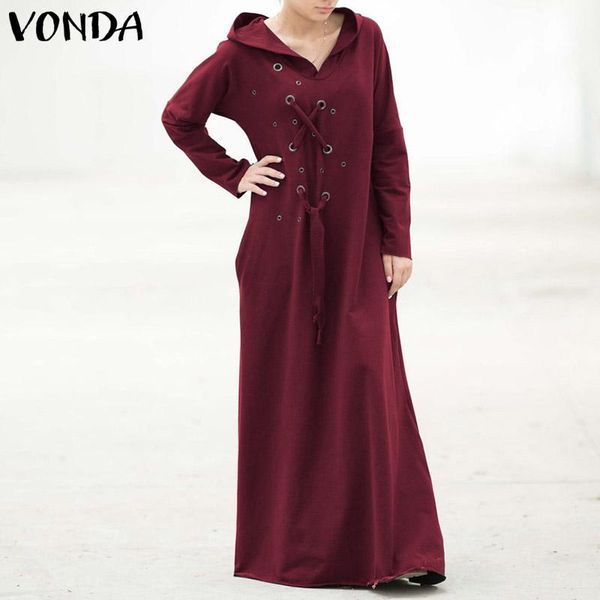 casual dresses vonda female drawstring dress stylish solid hoodies women's autumn sundress 2021 long sleeve vestidos s-5xl, Black;gray
casual dresses vonda female drawstring dress stylish solid hoodies women's autumn sundress 2021 long sleeve vestidos s-5xl, Black;gray